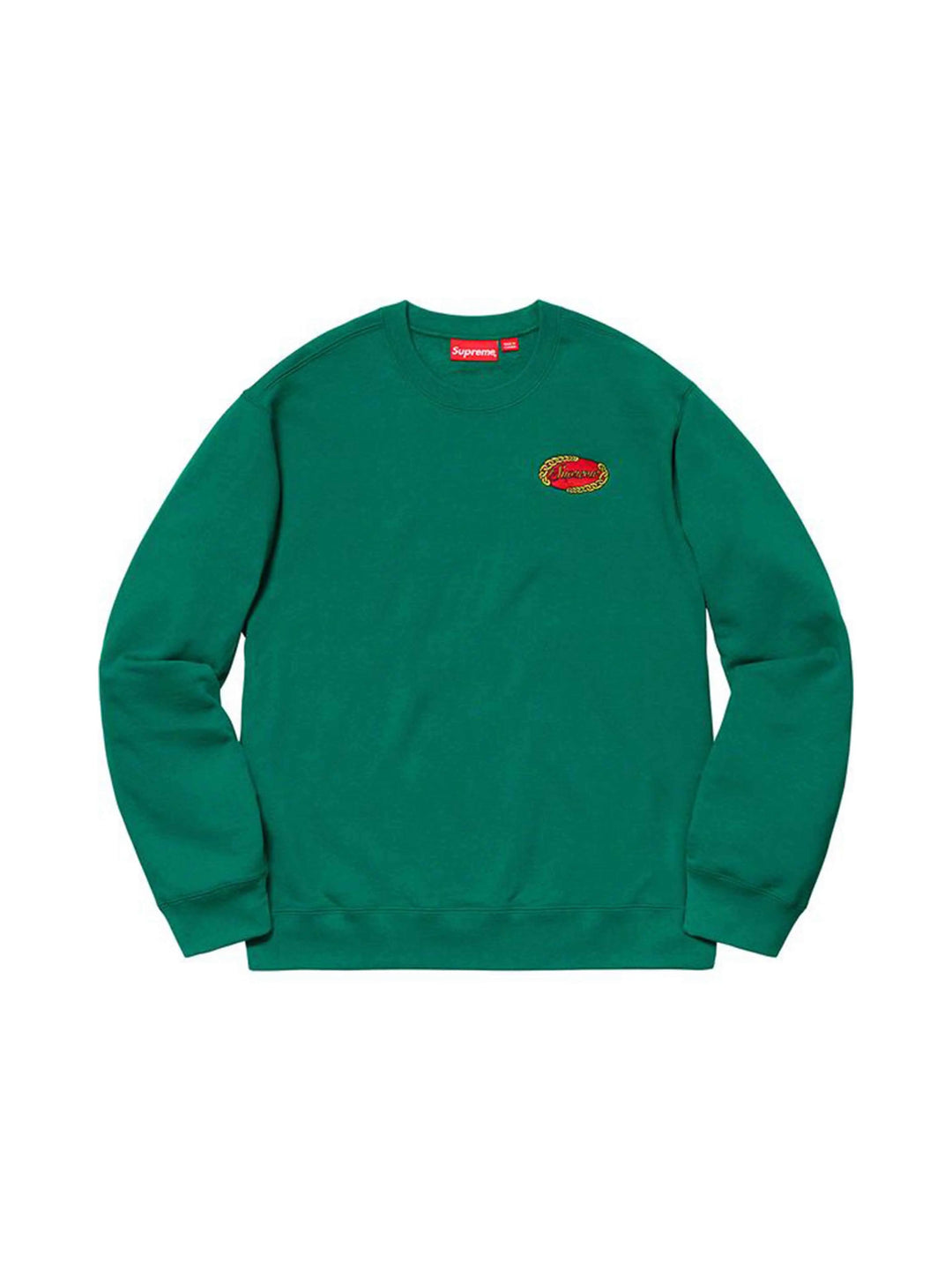 Supreme Chain Logo Crewneck Green [SS19] Prior