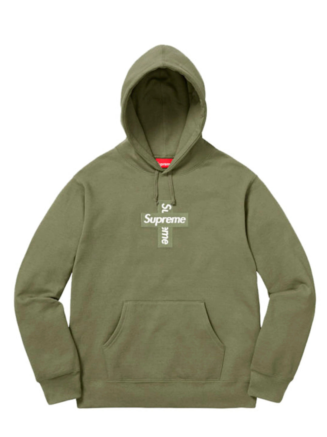 Supreme Cross Box Logo Hooded Sweatshirt Olive [FW20] Prior
