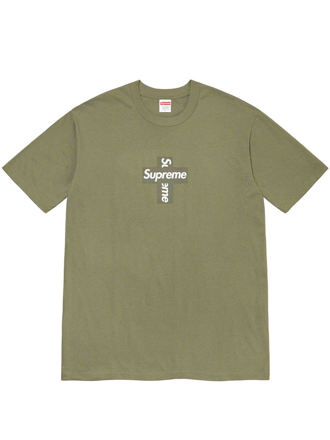 Supreme Cross Box Logo Tee Light Olive [FW20] Prior