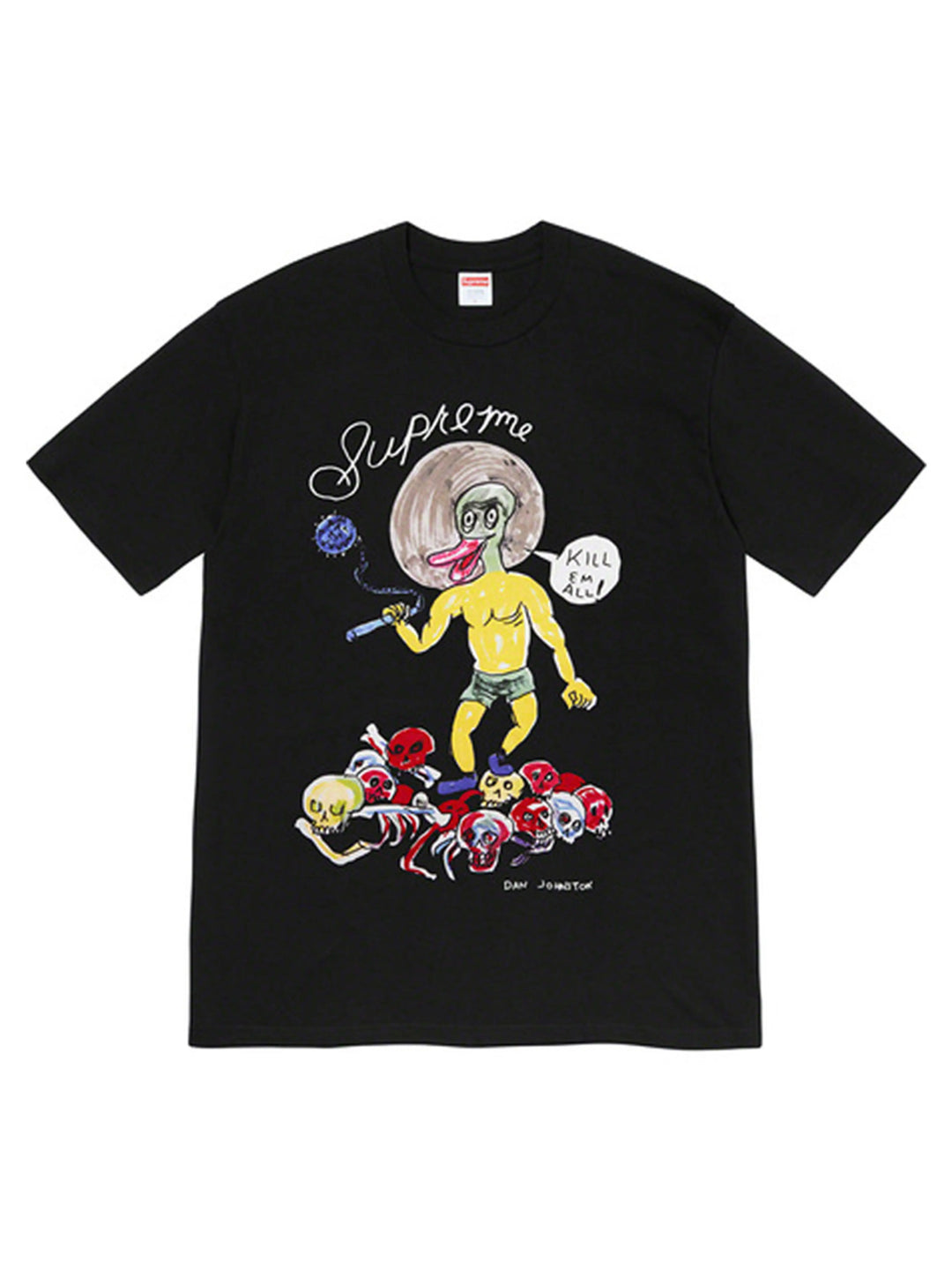 Supreme Daniel Johnston Kill Em All Tee Black [SS20] Supreme