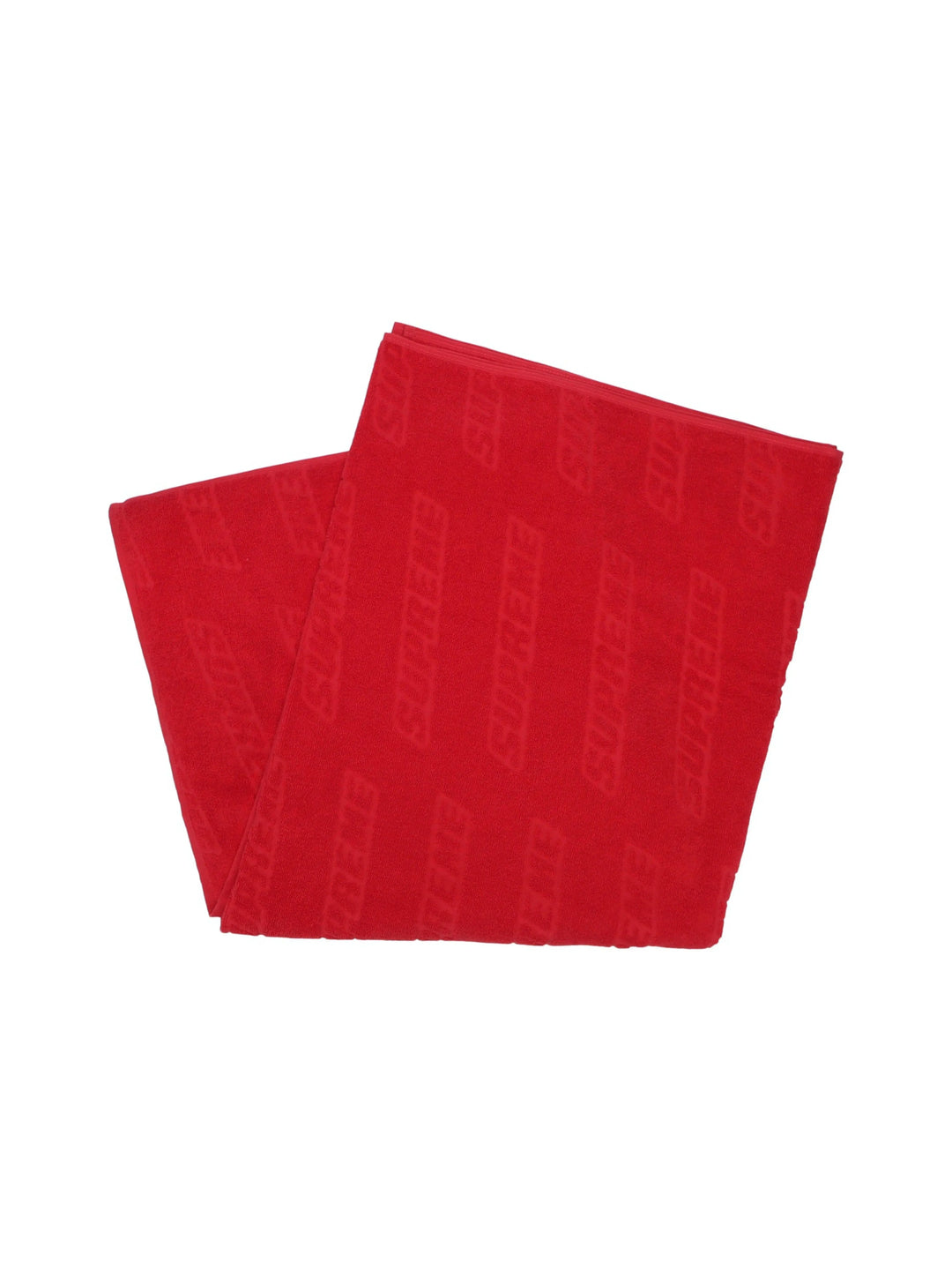 Supreme Debossed Logo Beach Towel Red [SS18] Supreme