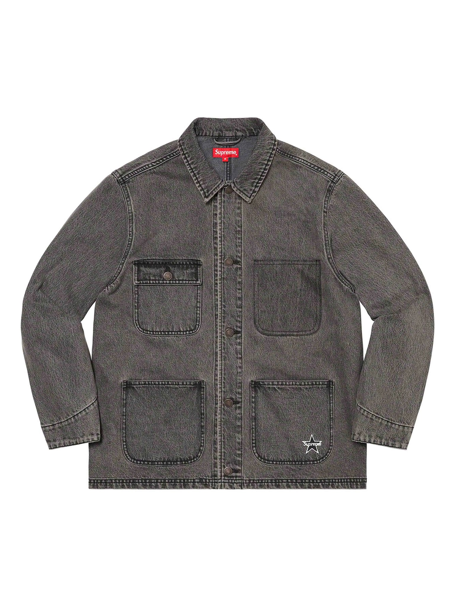 Supreme Denim Chore Coat Black Prior