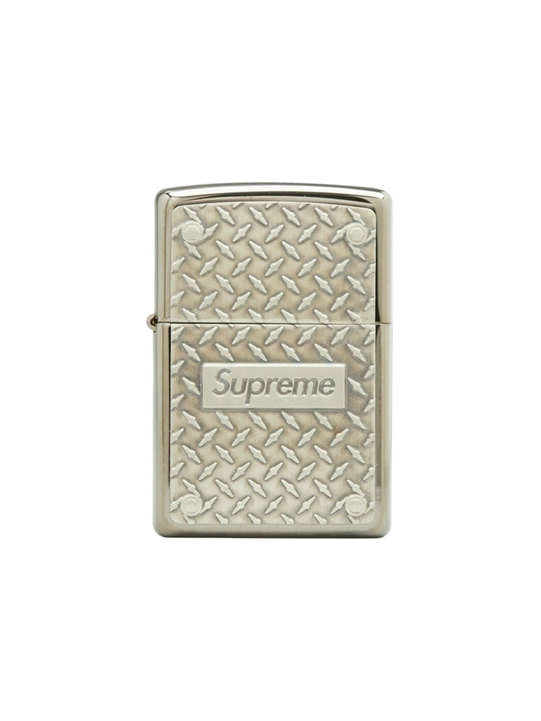 Supreme Diamond Plate Zippo Metal [SS19] Supreme