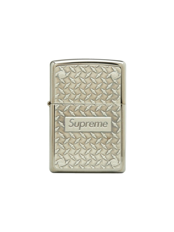 Supreme Diamond Plate Zippo Metal [SS19] Supreme