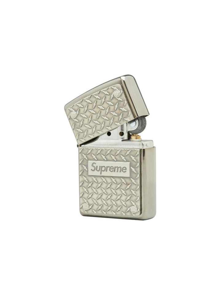 Supreme Diamond Plate Zippo Metal [SS19] Supreme