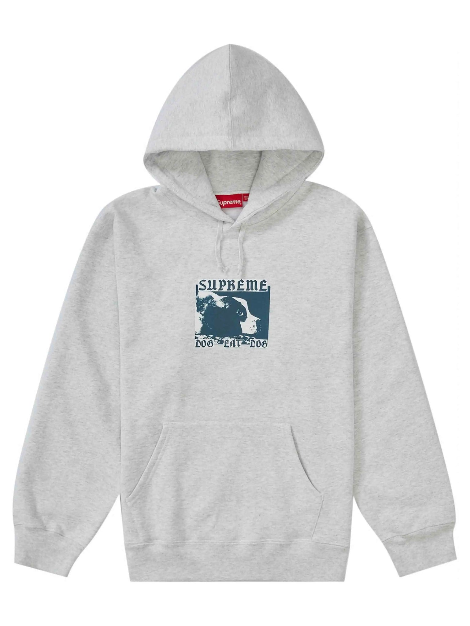 Supreme Dog Eat Dog Hooded Sweatshirt Ash Grey [SS22] Prior