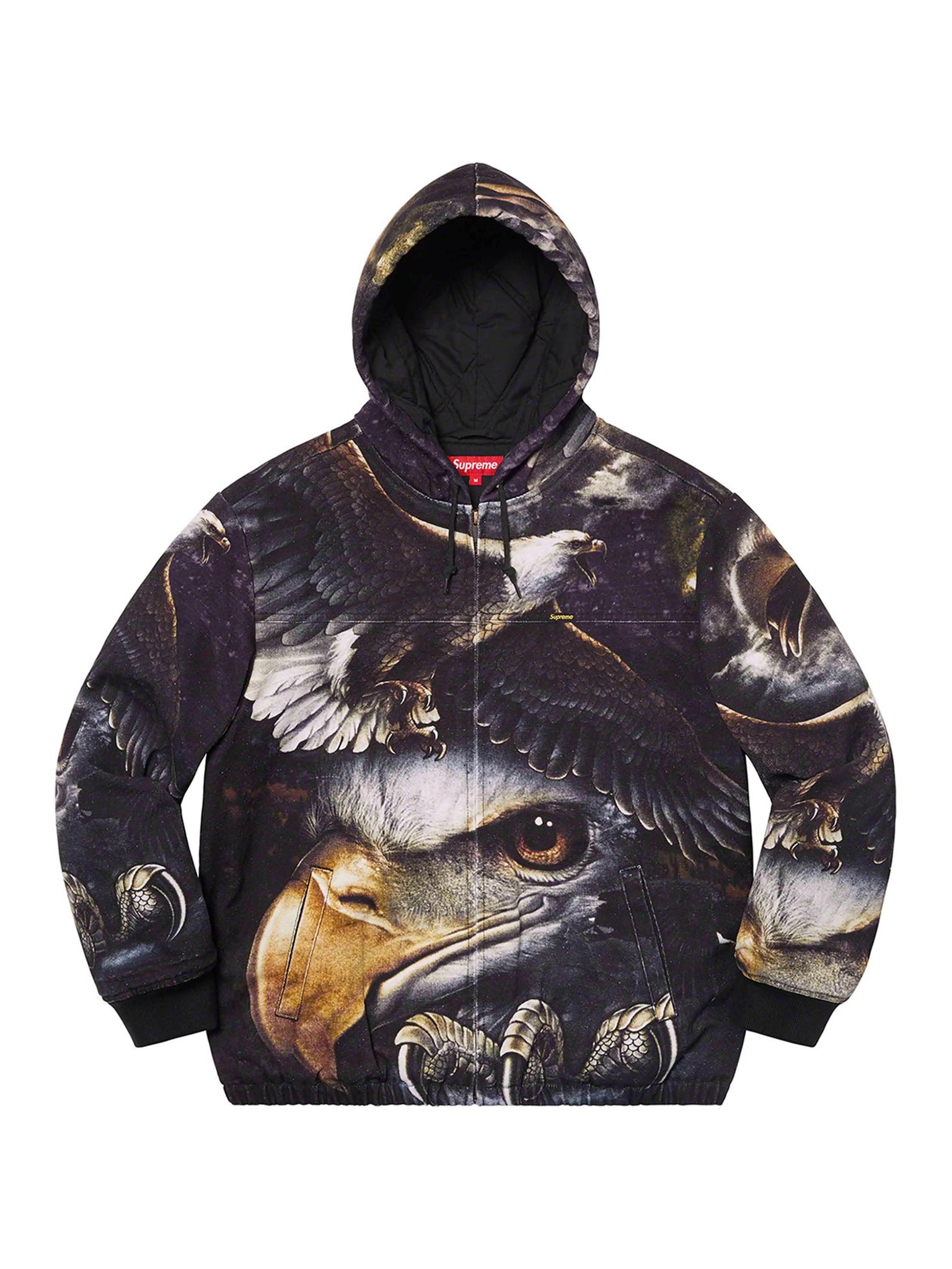 Supreme Eagle Hoodie Work Jacket Black [SS21] Prior