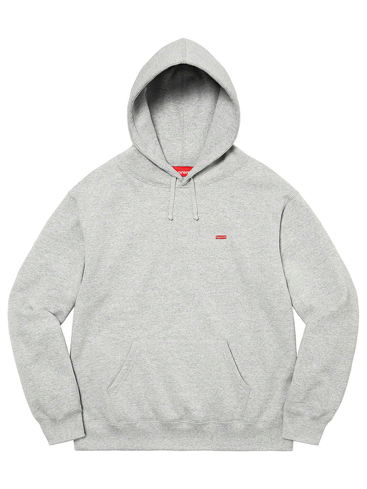 Supreme Enamel Small Box Hooded Sweatshirt Heather Grey (SS22) Prior