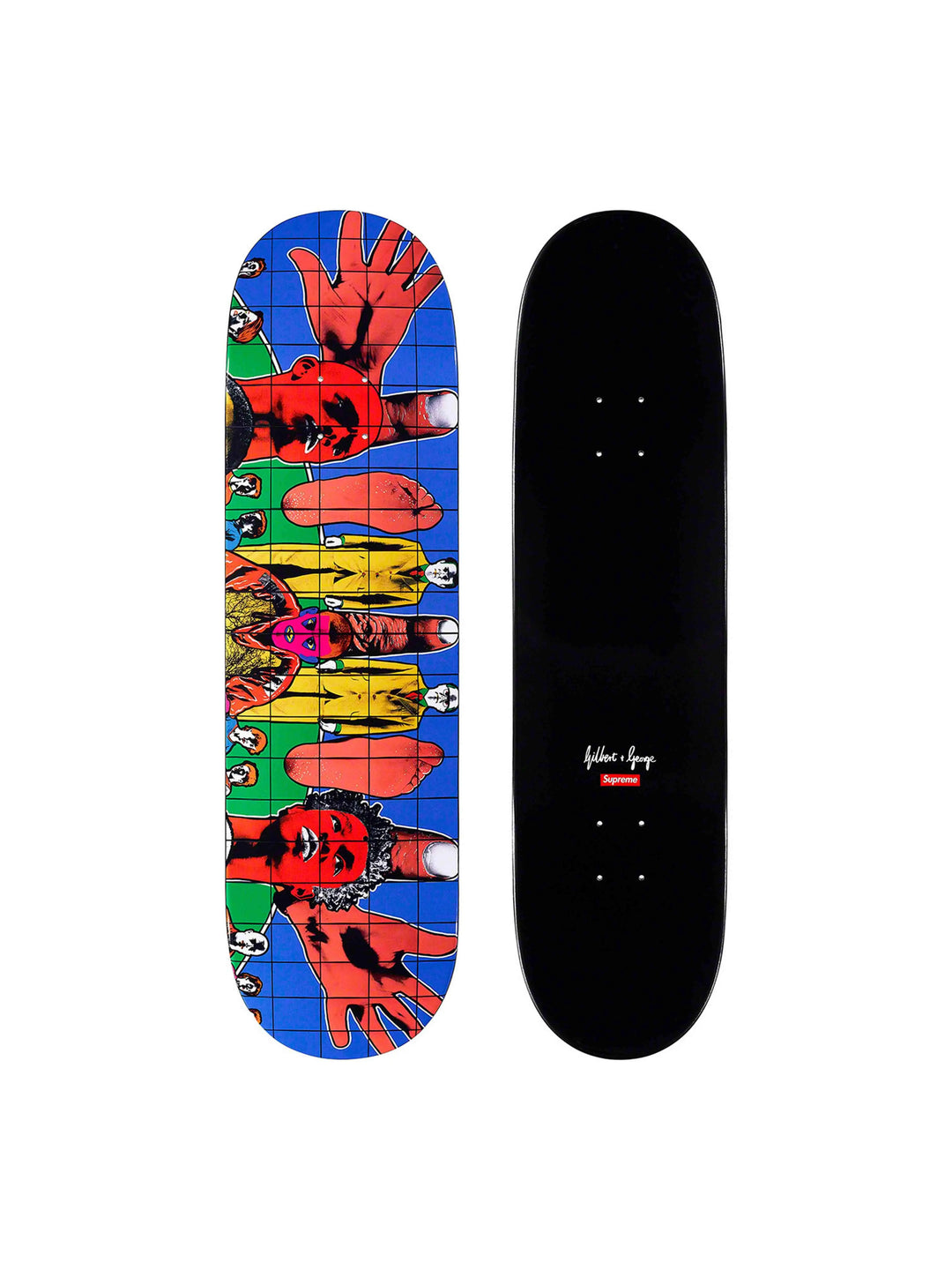 Supreme Gilbert & George DEATH AFTER LIFE Skateboard Deck Multi 8.625" Supreme