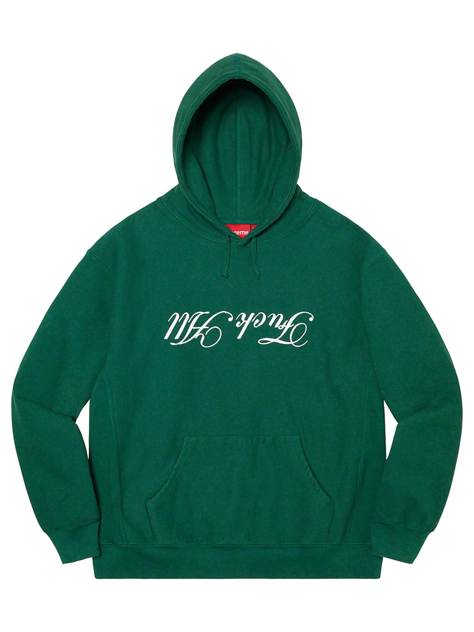 Supreme Jamie Reid Fuck All Hoodie Dark Green [SS21] Prior