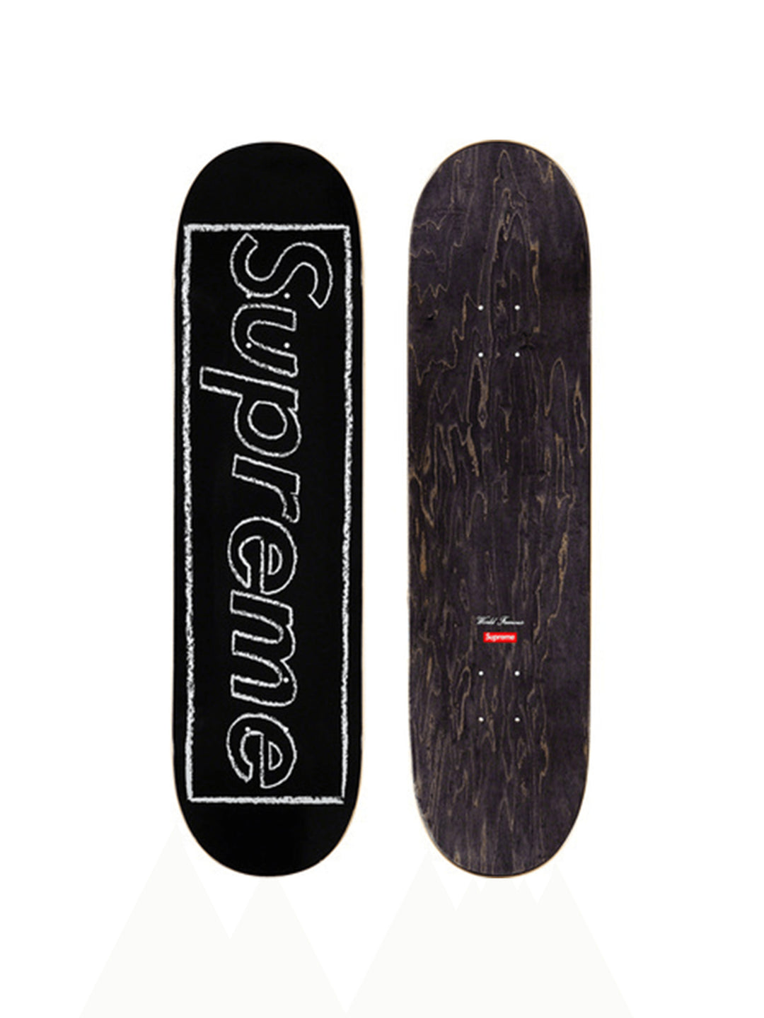 Supreme KAWS Chalk Logo Skateboard Deck BLACK [SS21] Prior