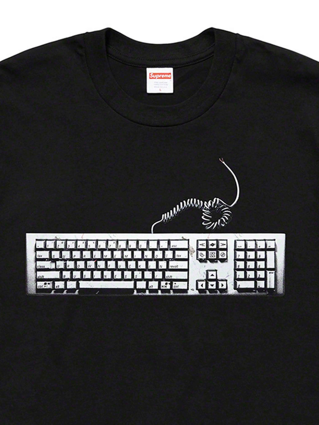 Supreme Keyboard Tee Black [SS19] Supreme