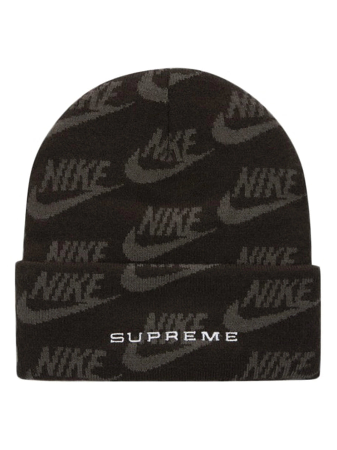 Supreme Nike Jacquard Logos Beanie Black [SS21] Prior