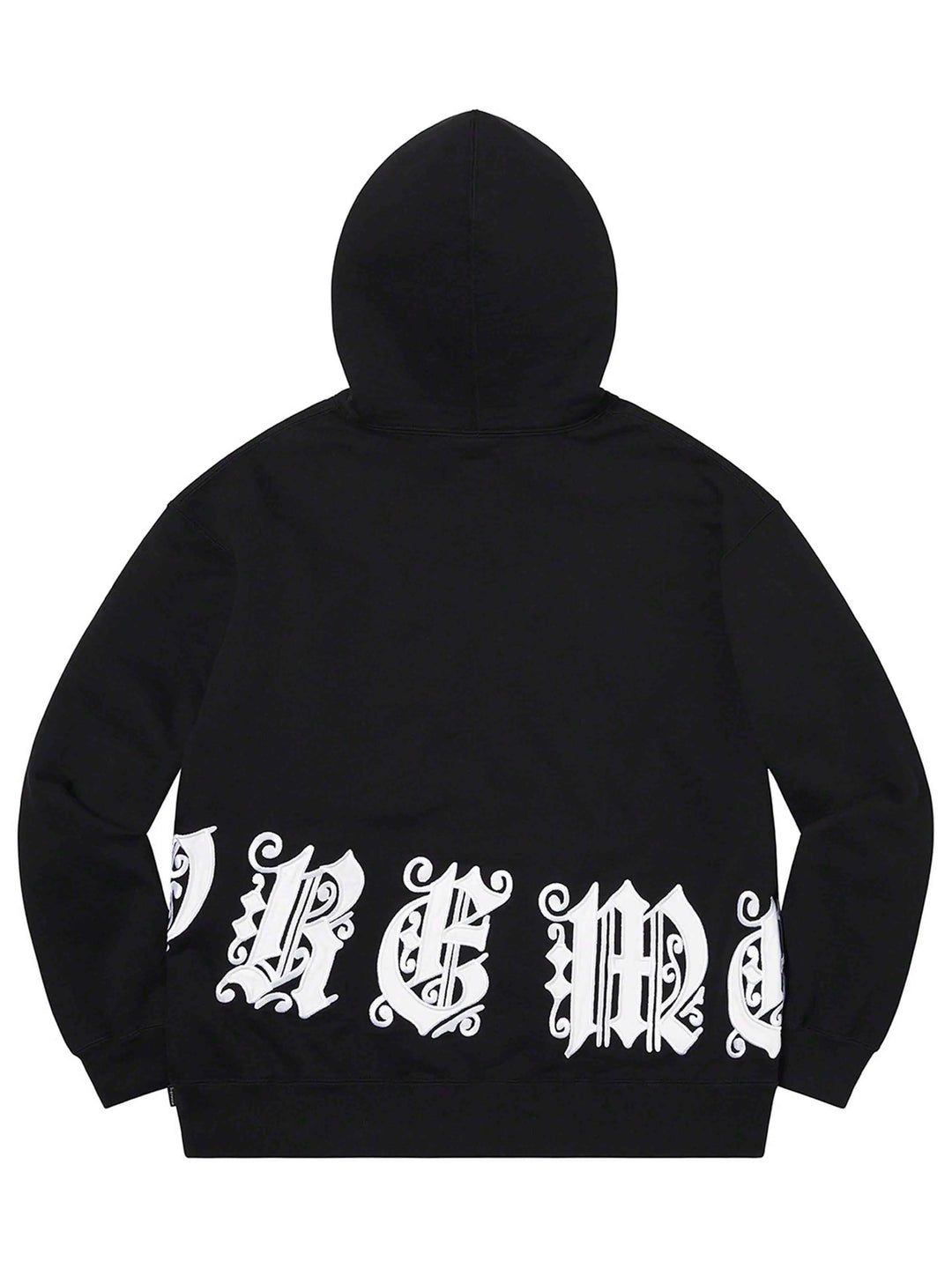 Supreme Old English Wrap Hooded Sweatshirt Black (SS21) Prior