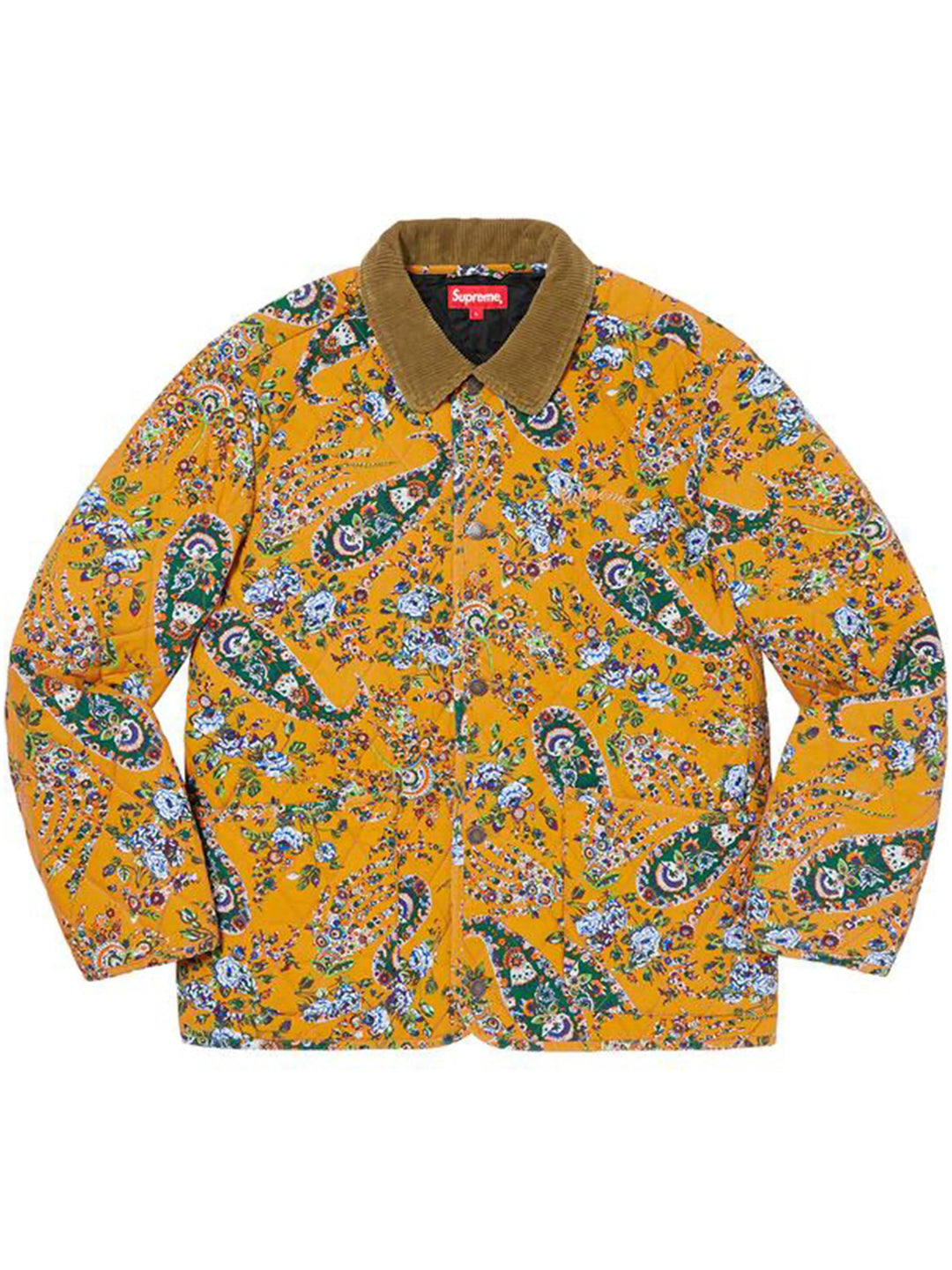 Supreme Paisley Quilted Jacket Mustard [FW19] Prior