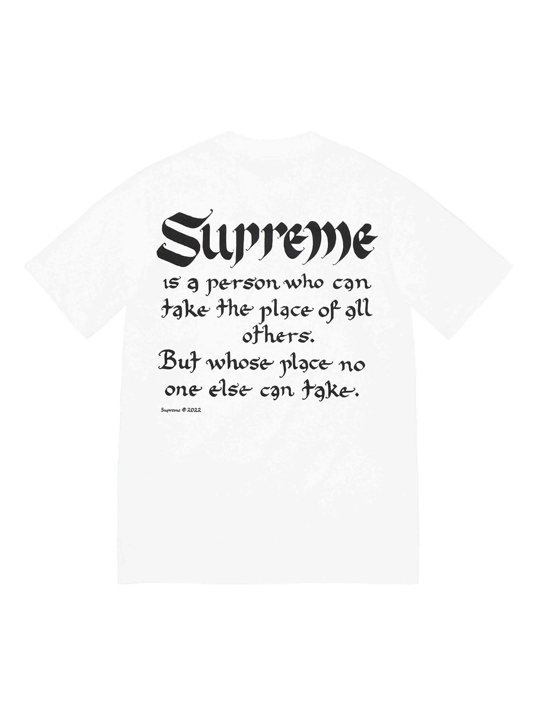 Supreme Person Tee White (SS22) Prior