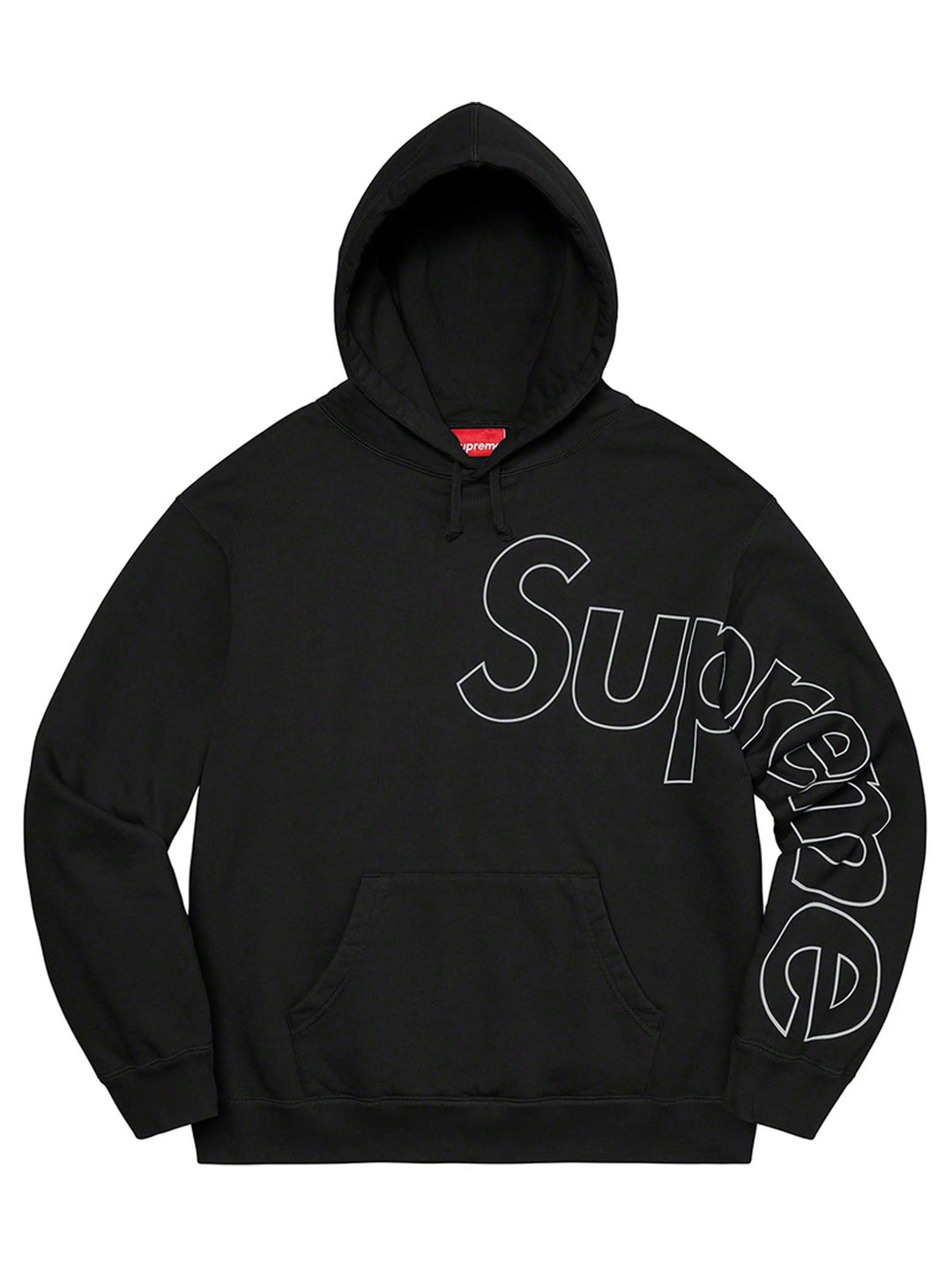 Supreme Reflective Hooded Sweatshirt Black (FW21) Prior