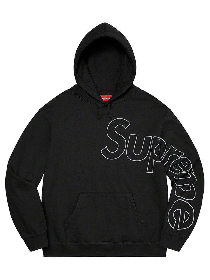 Supreme Reflective Hooded Sweatshirt Black (FW21) Prior