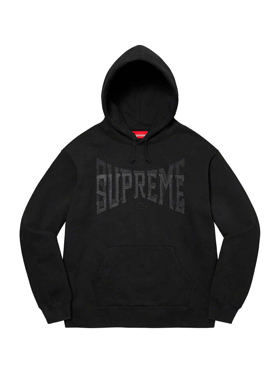 Supreme Rhinestone Shadow Hoodie Black (FW22) Prior