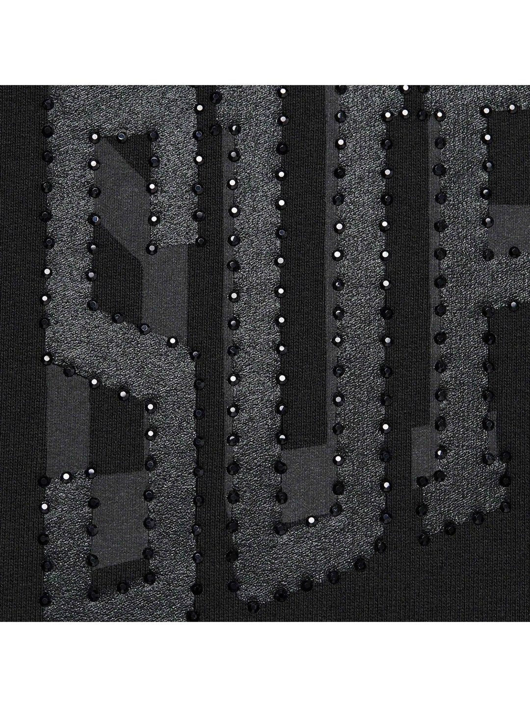 Supreme Rhinestone Shadow Hoodie Black (FW22) Prior