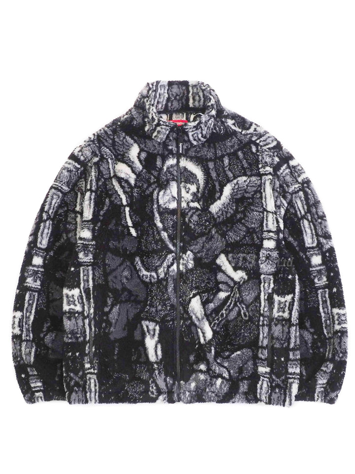 Supreme Saint Michael Fleece Jacket Black [SS21] Prior