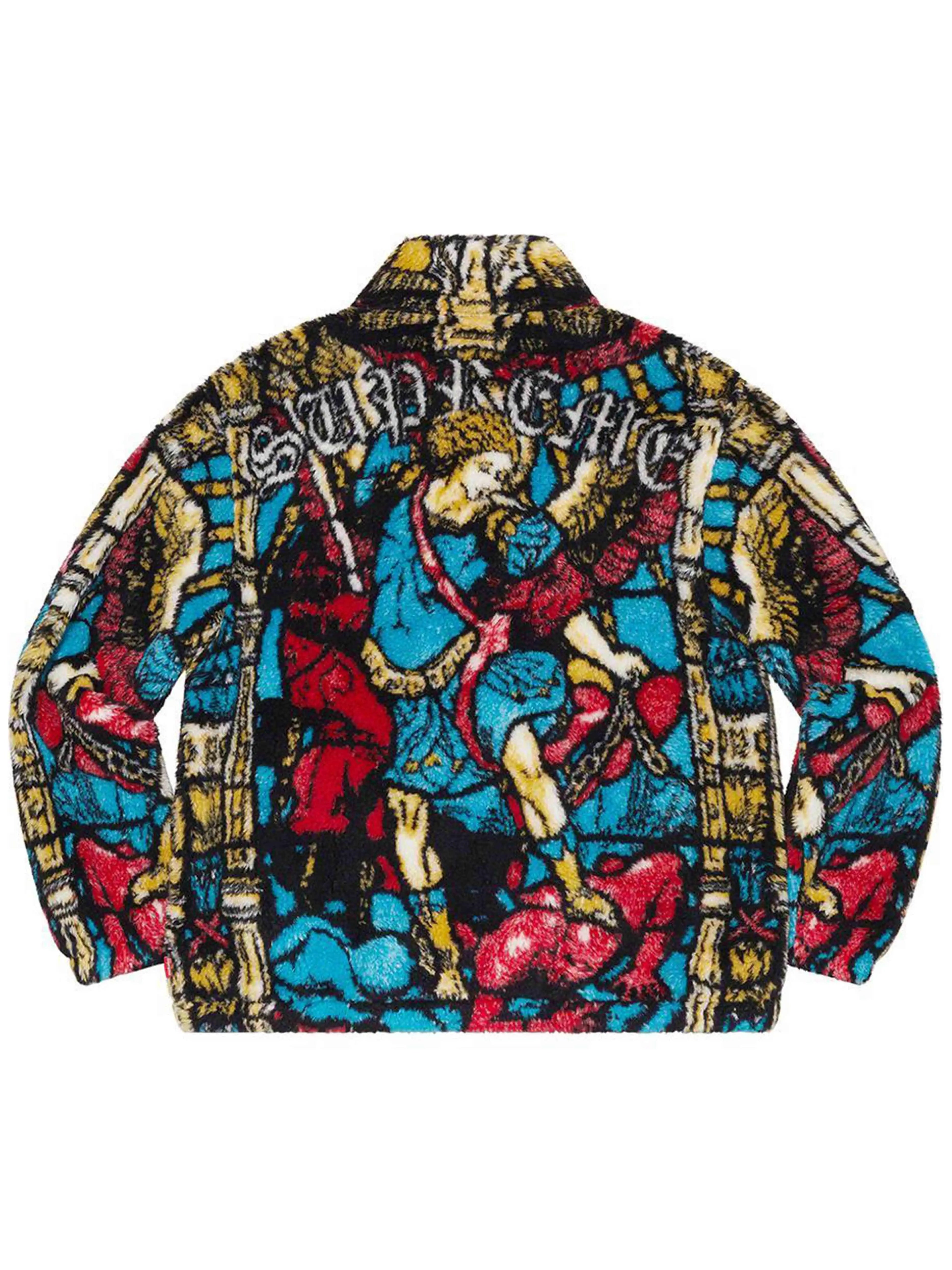 Buy Supreme Saint Michael Fleece Jacket White [SS21] Online in – Prior