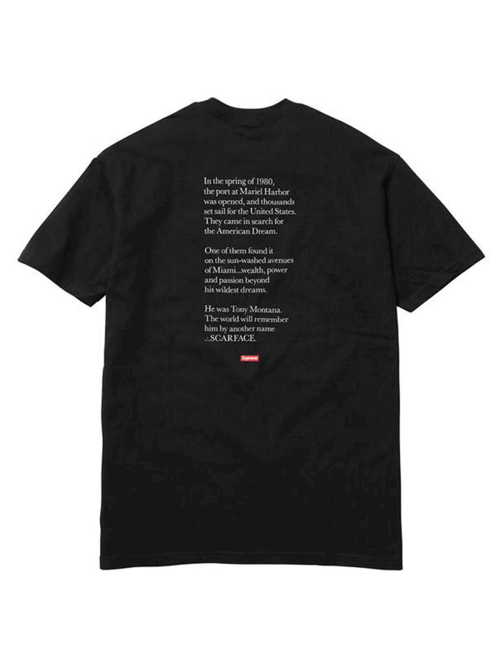 Supreme Scarface Split Tee Black [FW17] M Supreme