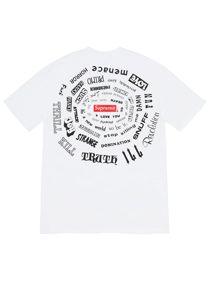 Supreme Spiral Tee White [SS21] Prior