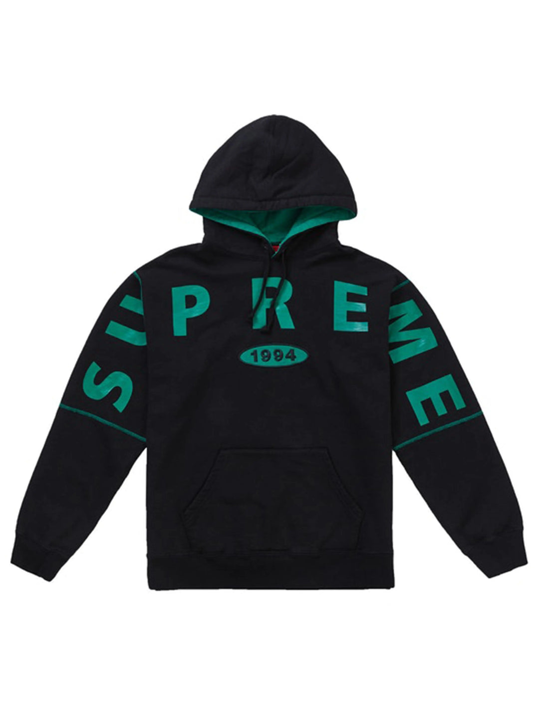 Supreme Spread Logo Hoodie Black [FW19] Supreme