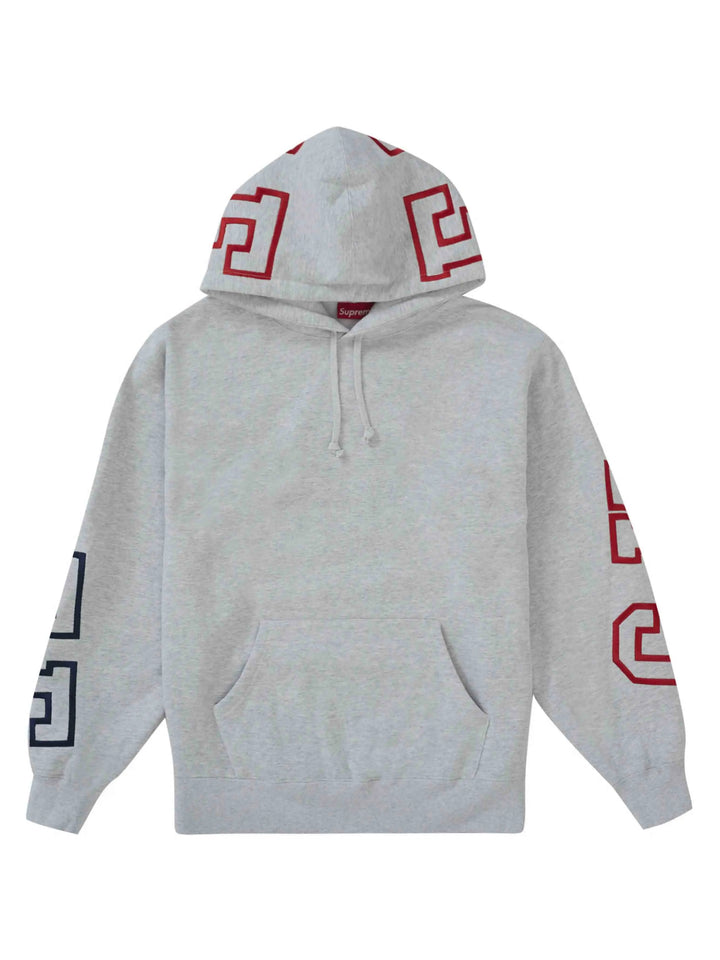 Supreme State Hooded Sweatshirt Ash Grey (FW22) Prior