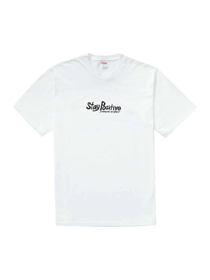 Supreme Stay Positive Tee White [FW20] Supreme