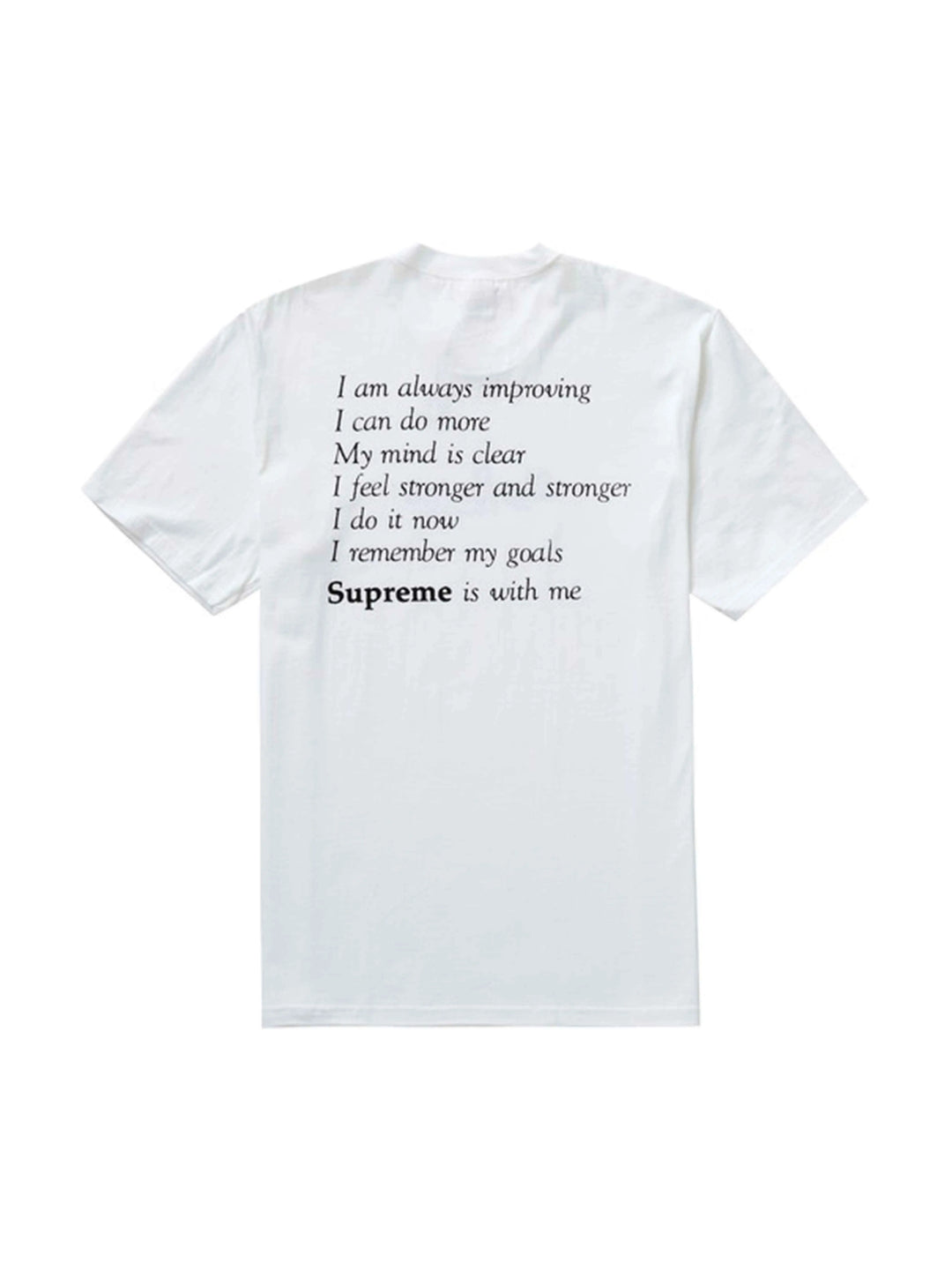 Supreme Stay Positive Tee White [FW20] Supreme