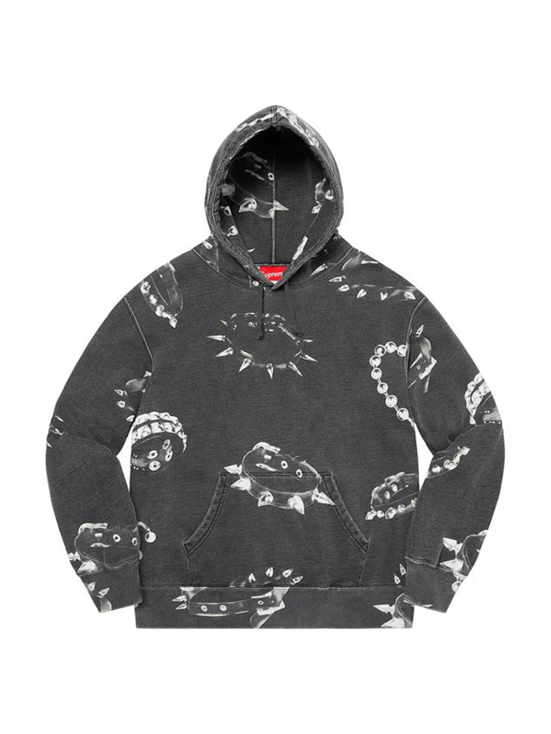 Supreme Studded Collars Hoodie Black [FW20] Prior