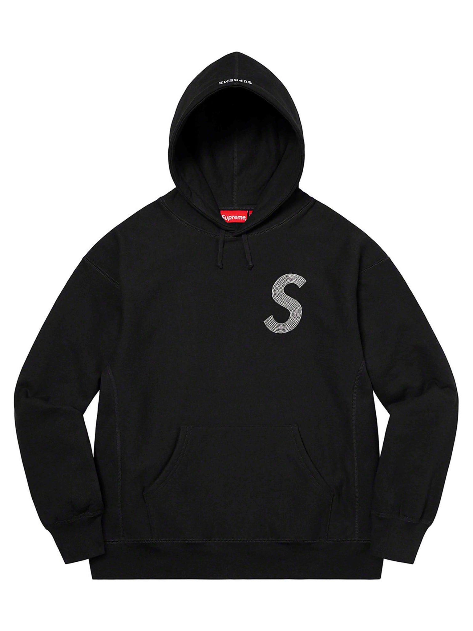 Supreme Swarovski S Logo Hoodie Black [SS21] Prior