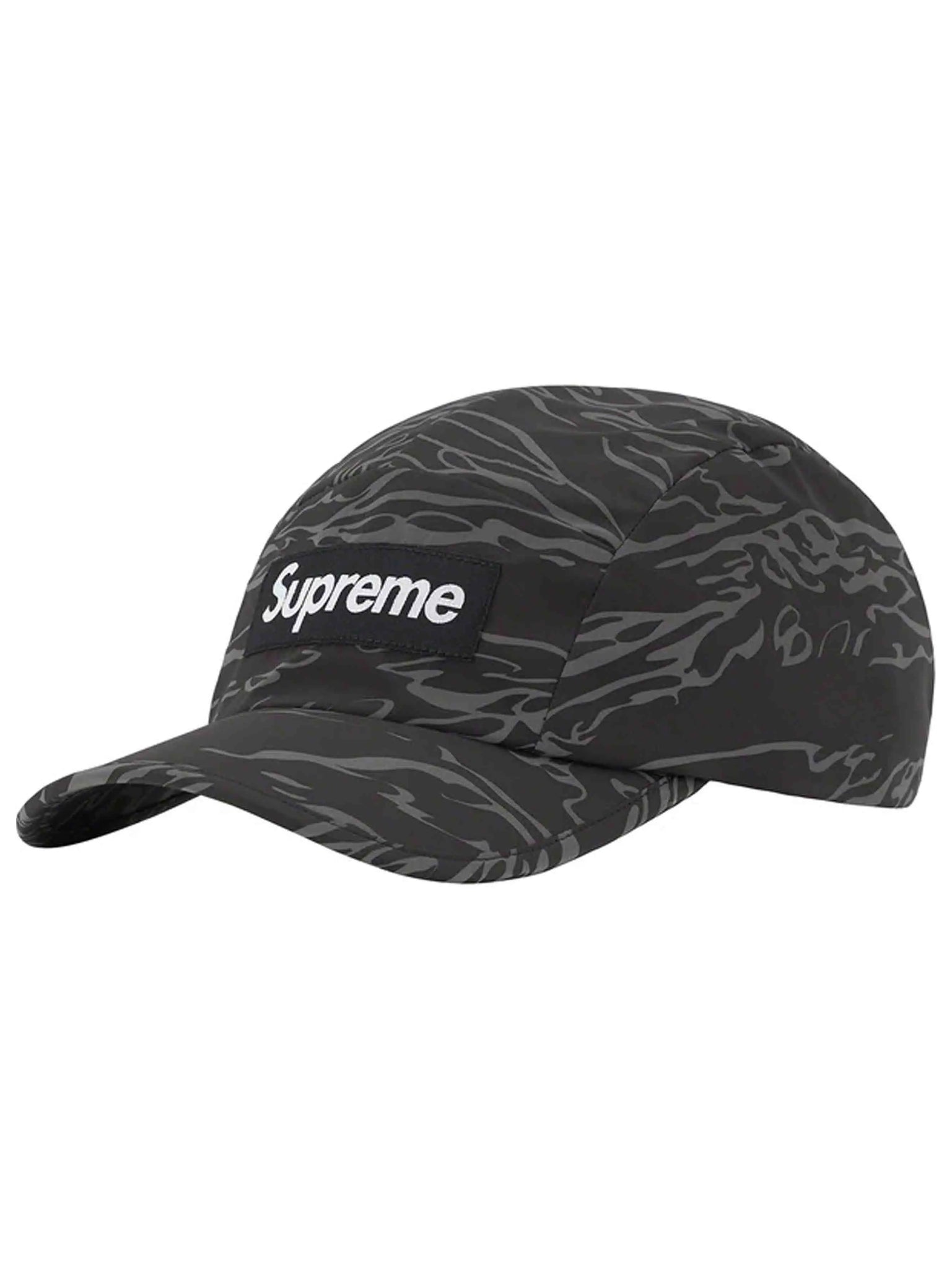 Supreme Tiger Camo Reflective Camp Cap Black (FW22) Prior