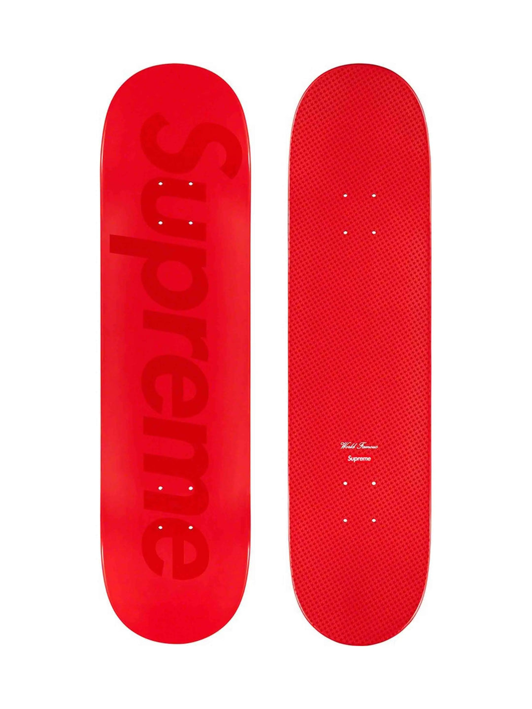 Supreme Tonal Box Logo Skateboard Deck Red Prior