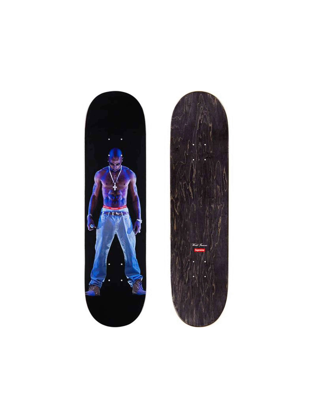 Supreme Tupac Hologram Skateboard Deck Black 8.5" Supreme