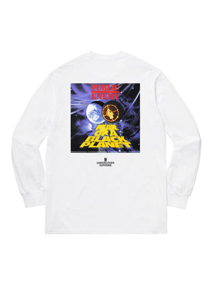 Supreme UNDERCOVER/Public Enemy Counterattack L/S Tee White [SS18] Supreme