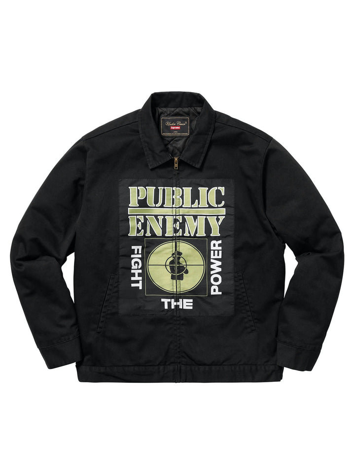 Supreme UNDERCOVER/Public Enemy Work Jacket Black [SS18] Supreme
