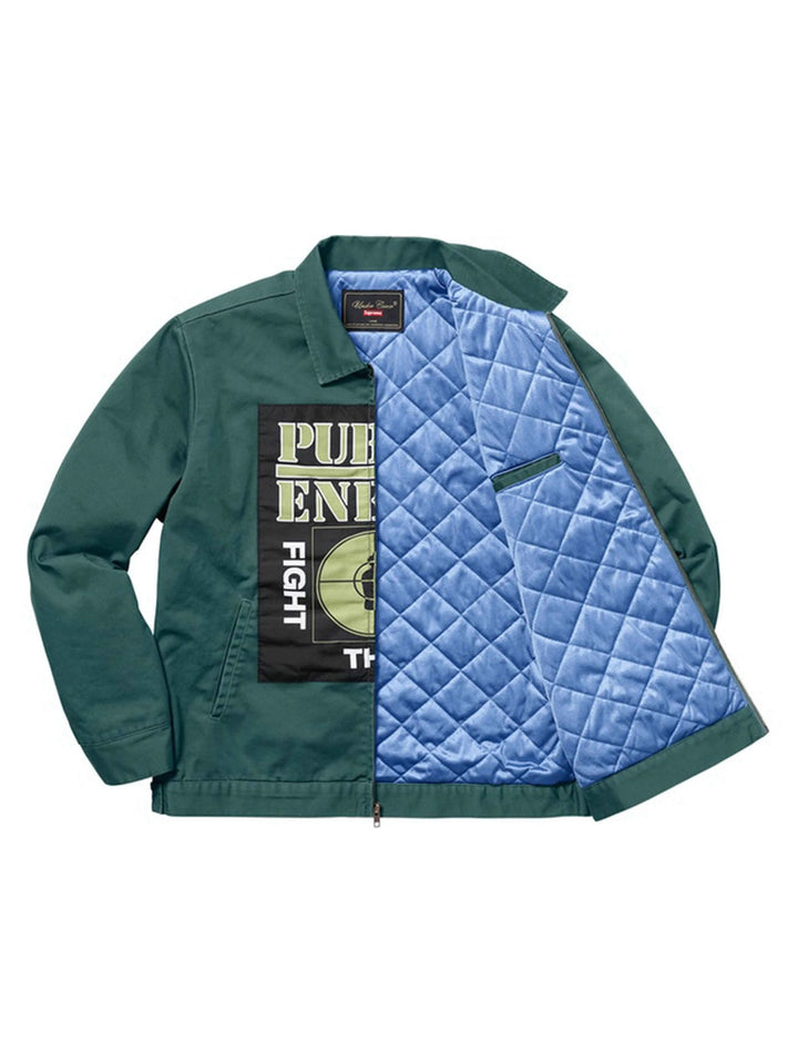 Supreme UNDERCOVER/Public Enemy Work Jacket Dusty Teal [SS18] Supreme