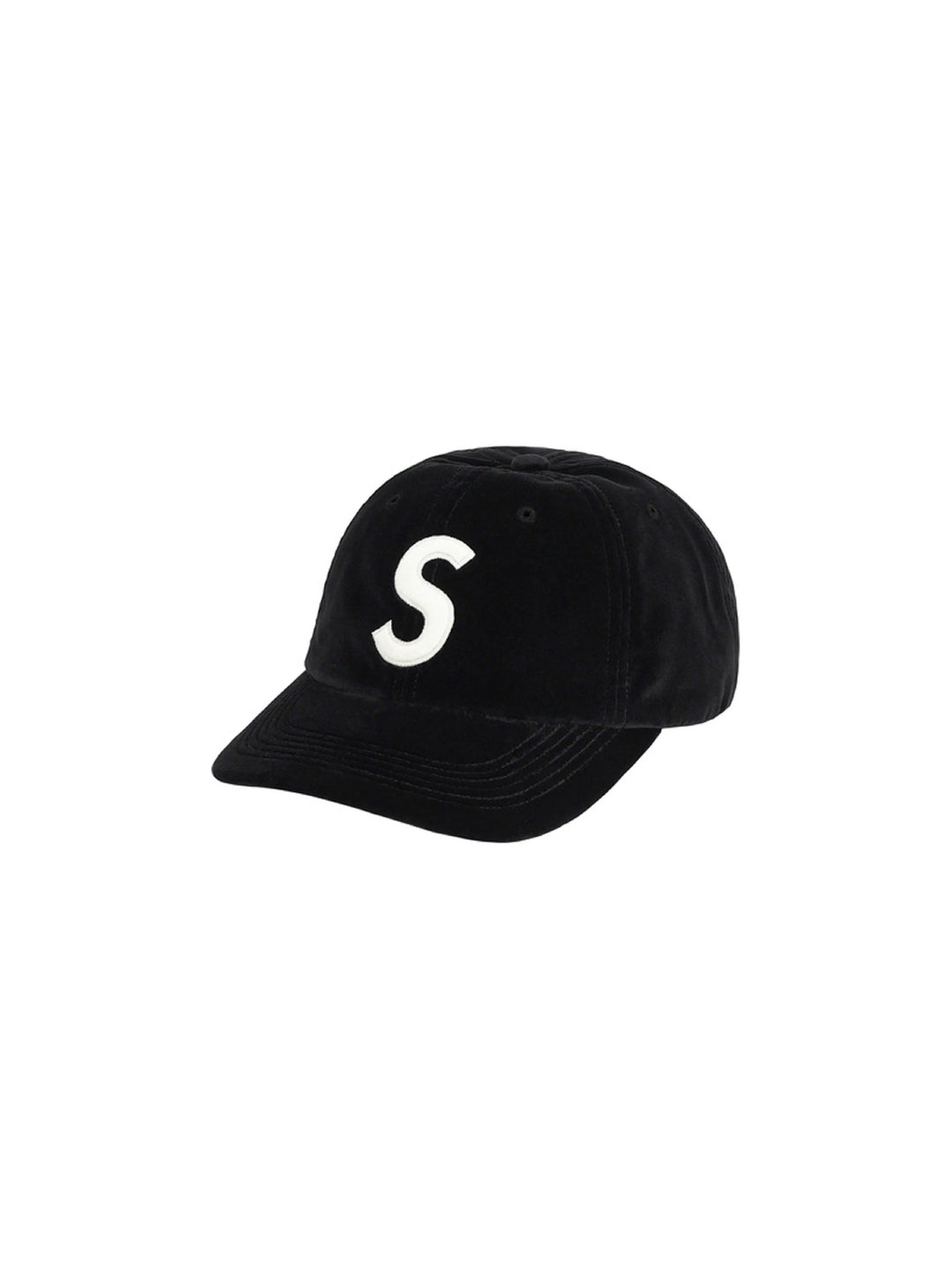 Supreme Velvet S Logo 6-Panel Black [FW20] Supreme