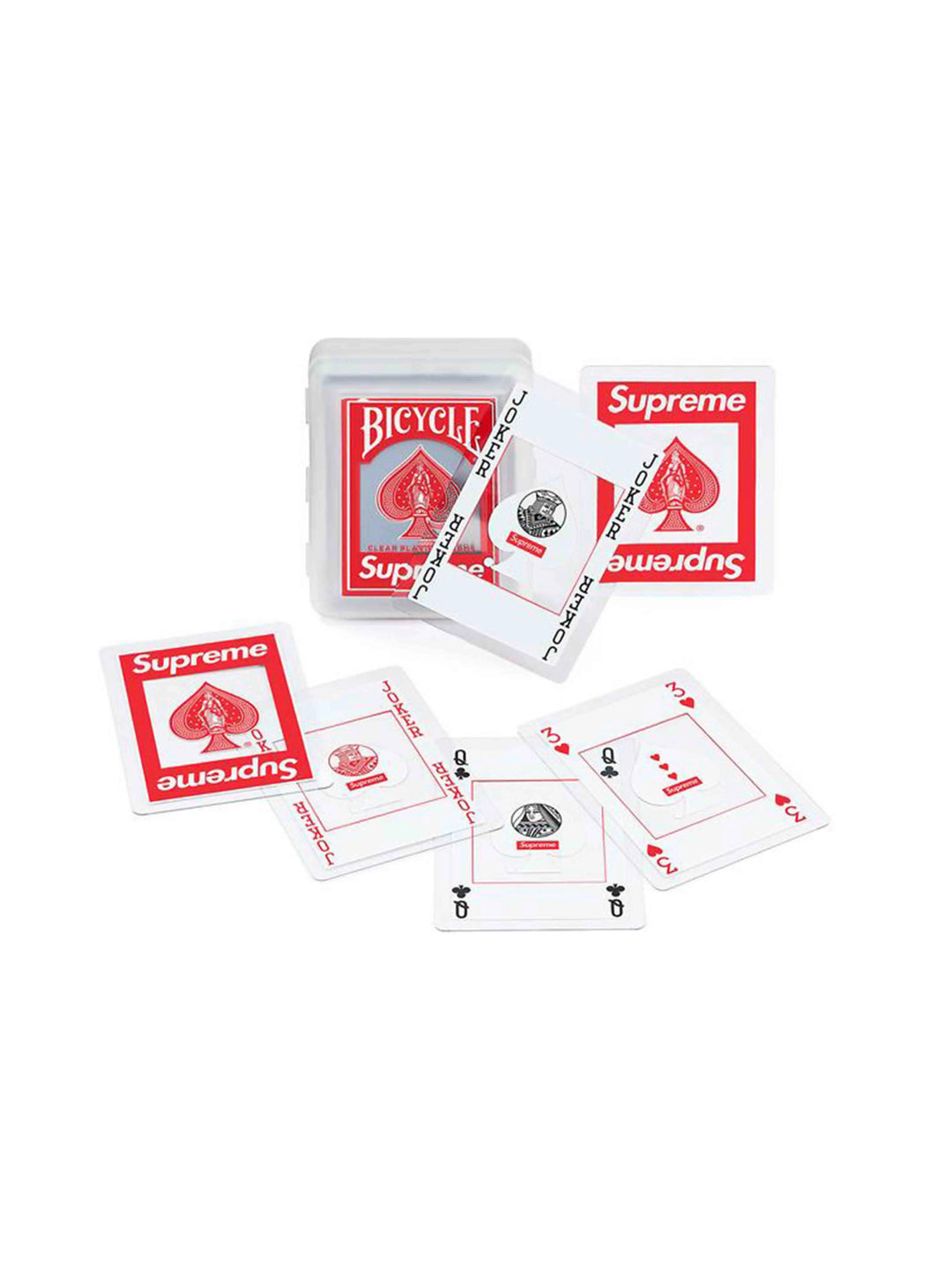 Supreme X Bicycle Clear Playing Cards Supreme