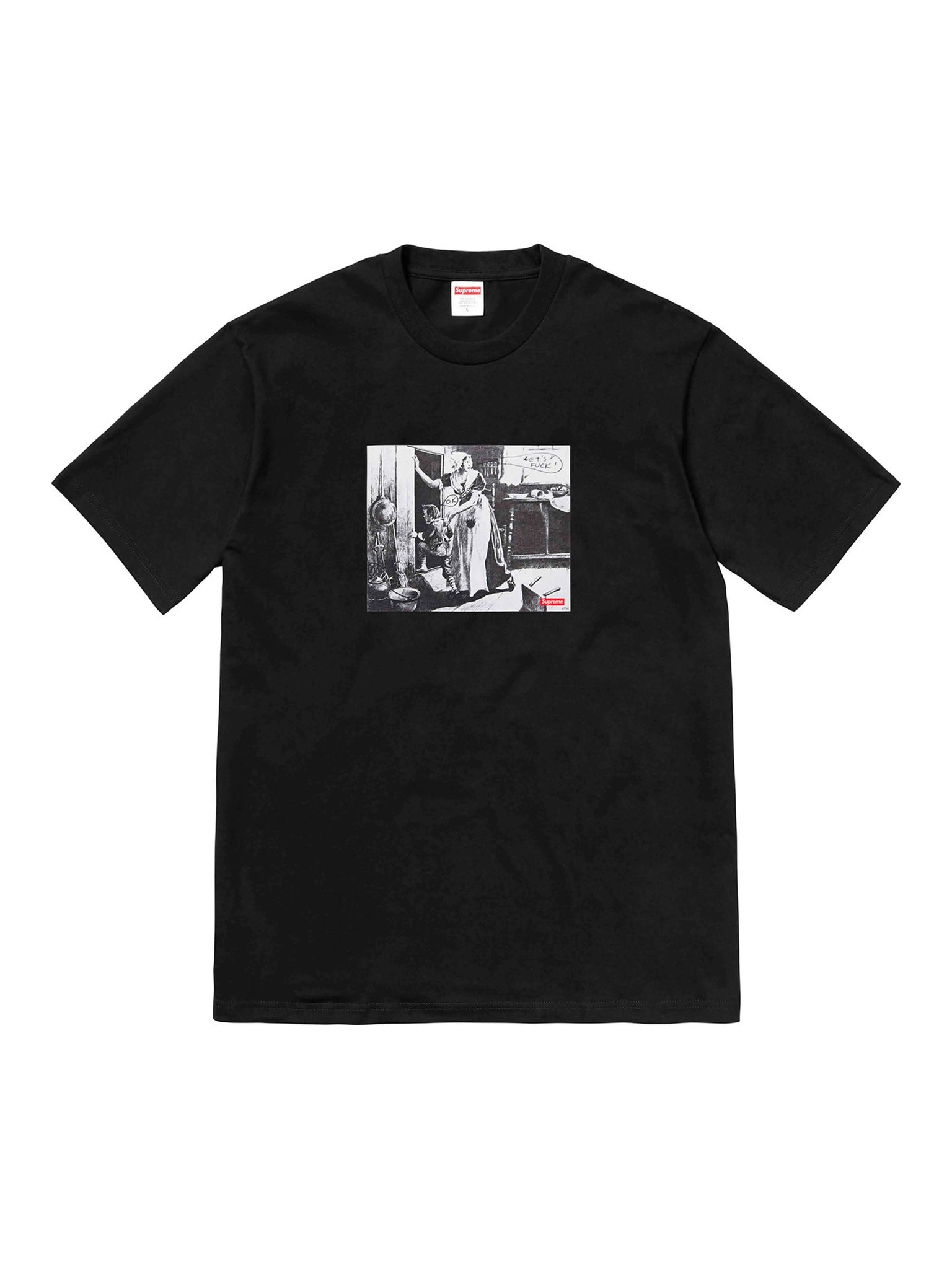 Supreme X Mike Kelley Hiding From Indians Tee Black [FW18] Supreme