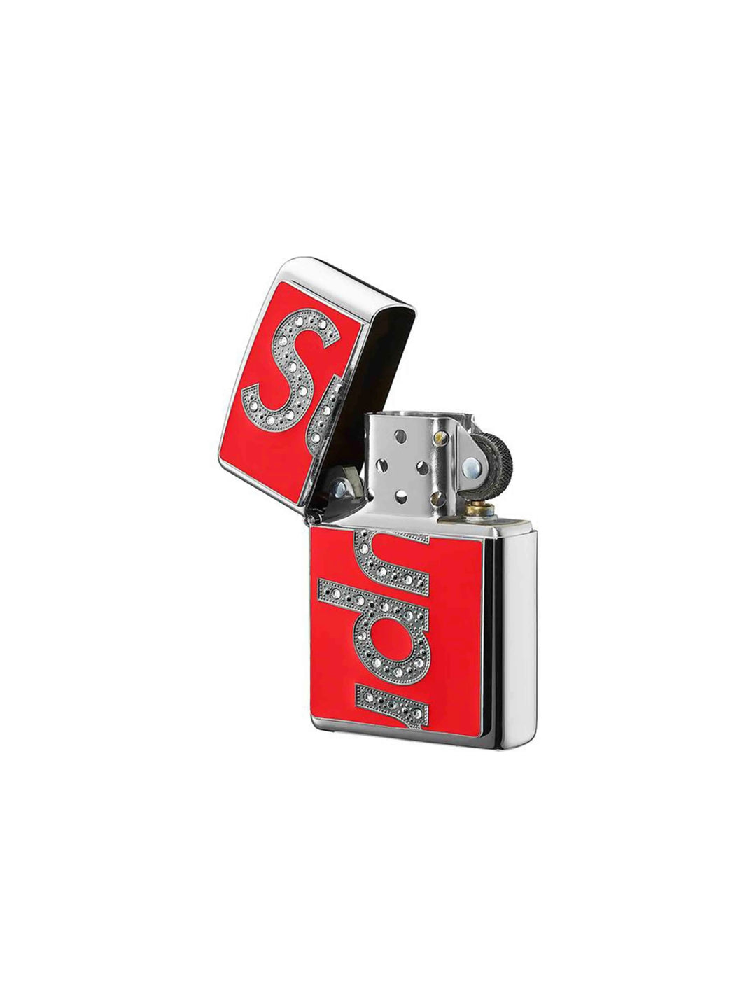 Supreme X Swarovski Zippo Red Prior