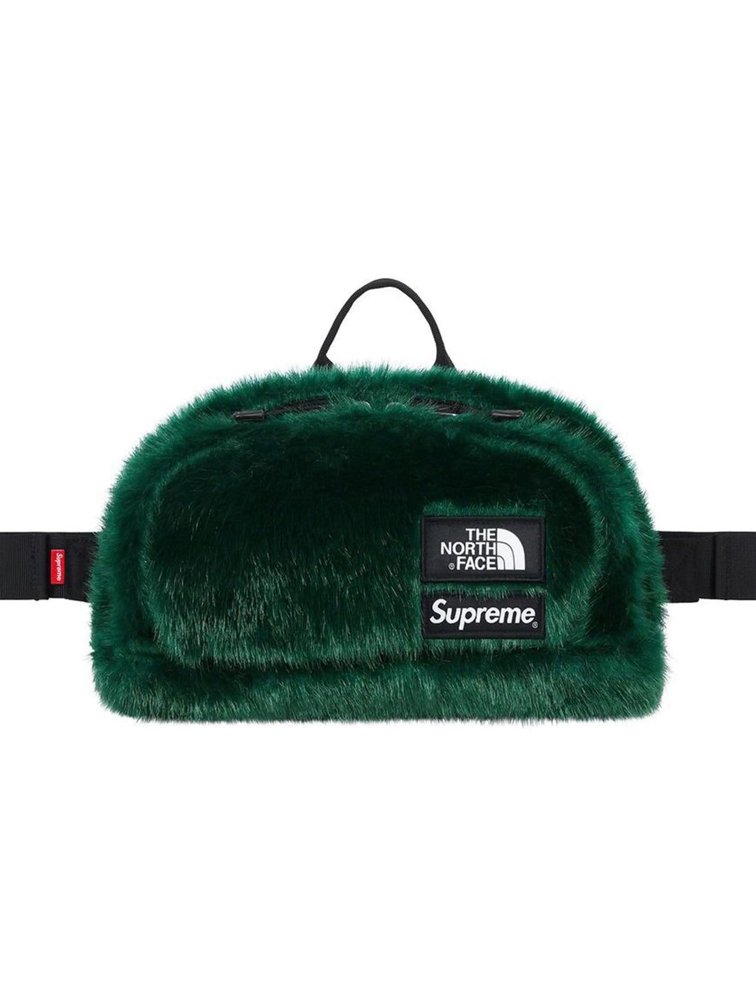 Supreme X The North Face Faux Fur Waist Bag Green Prior