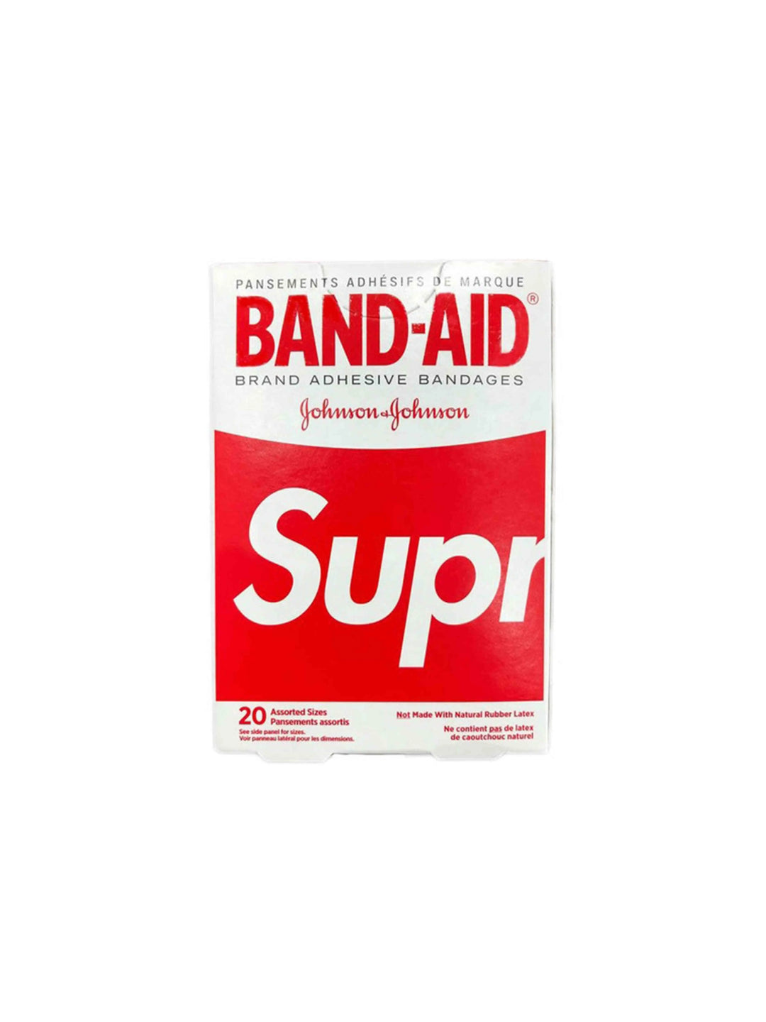 Supreme x Band Aid Adhesive Bandages (Box of 20) Red Prior
