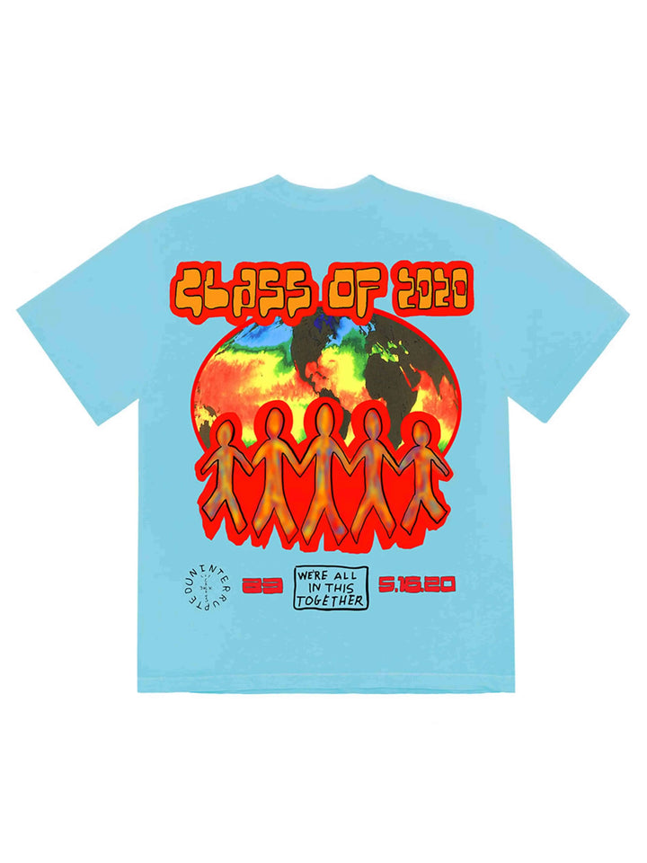 Travis Scott Cactus Jack Class Of 2020 Tee Sky Blue Travis Scott