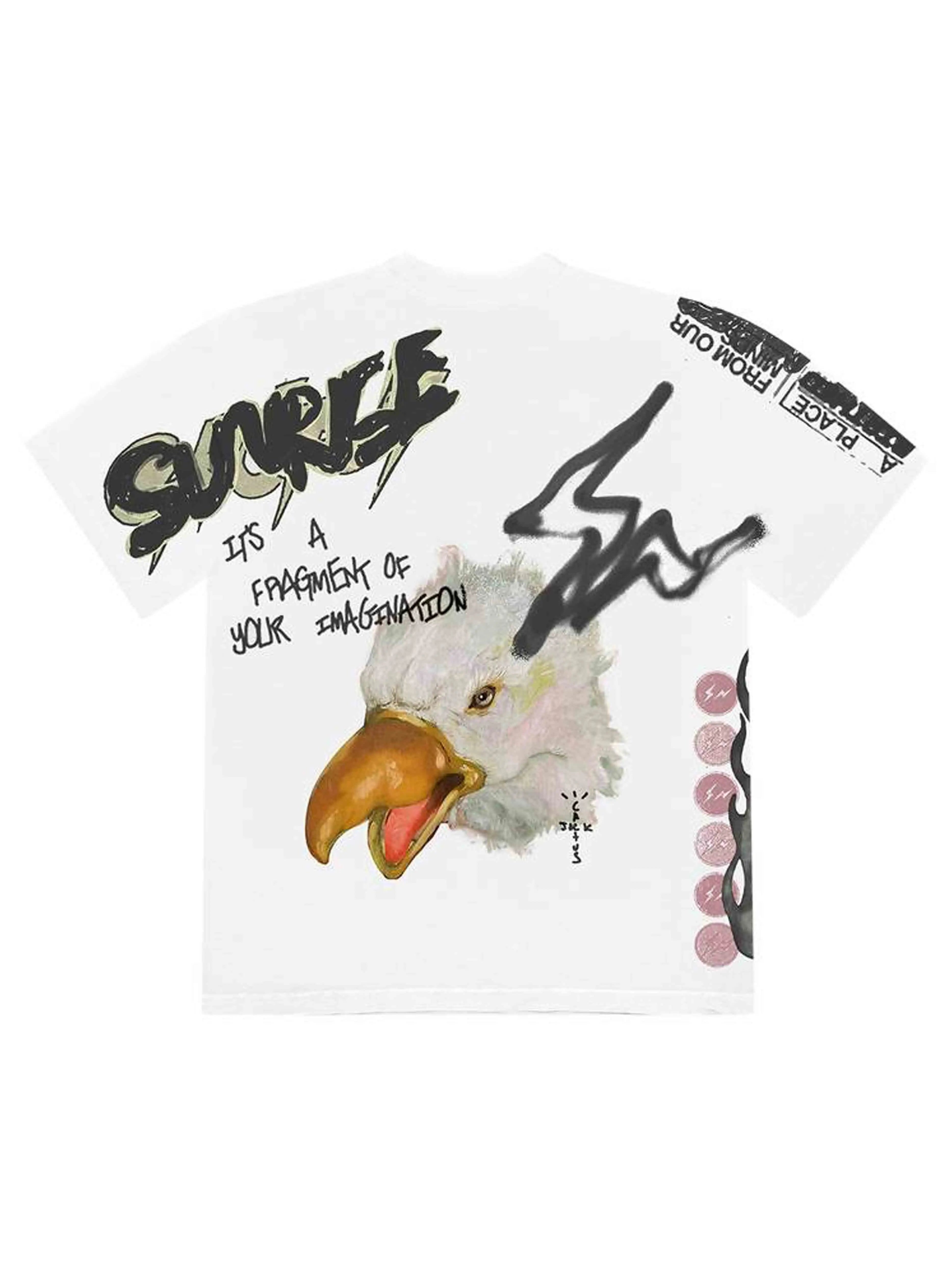 Travis Scott Cactus Jack X Fragment Sunrise Tee White [SS21] Prior