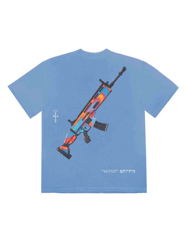 Travis Scott The Scotts Astro Goosebumps T-Shirt Blue Travis Scott