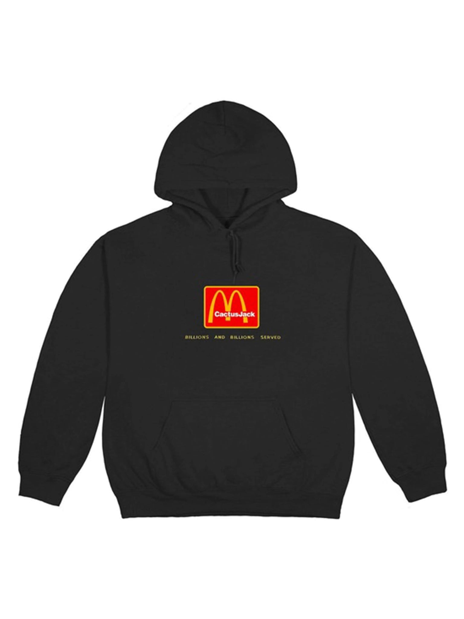 Travis Scott x McDonald's Billions Served Hoodie Washed Black Travis Scott